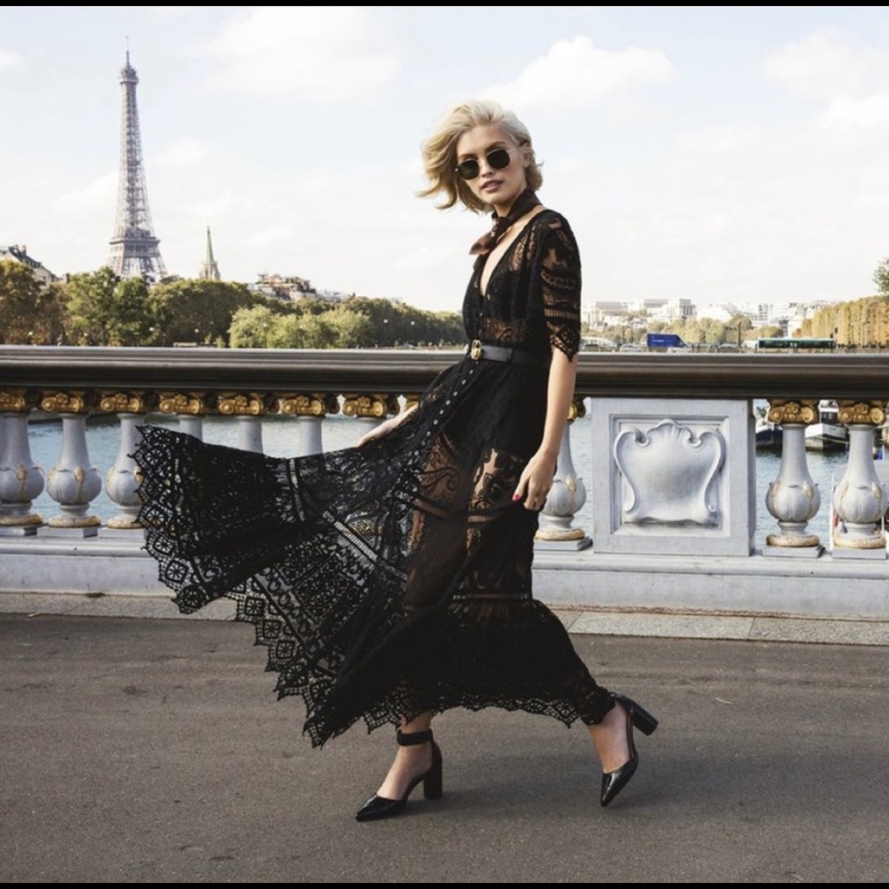 Rhiannon Lace Dress black